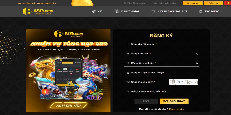 Hoàn thành bước xác thực để gửi yêu cầu