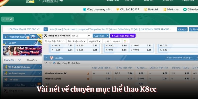 Bóng đá tại thể thao K8cc